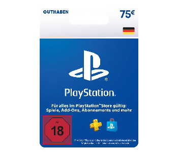 PlayStation Guthaben 75€